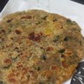 Mukta Shukla 's cooksnap of when they made Methi thepla.