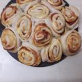 El cooksnap de Danisa Romano cuando hizo Torta 80 golpes con jamón y queso (versión salada).