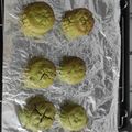 Uki Wu 的 脆皮抹茶紅豆月餅 cooksnap