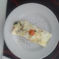 El cooksnap de More Pacheco cuando hizo Salmón, anillos de calamar, langostinos al ajillo y ensalada.