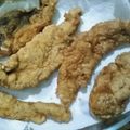 El cooksnap de Lujan Silva cuando hizo Milanesa de pescado solo por harina.