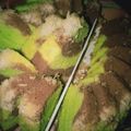Cooksnap dari Wienski Lv untuk resep Bolu cokelat pandan kukus