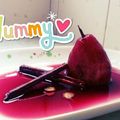 Esther Leung's cooksnap of when they made Vickys Ruby Poached Pears in Syrup, GF DF EF SF NF.