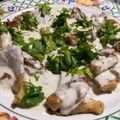 Cooksnap από Takis Tsirtsonis στη συνταγή Μανιτάρια πλευρώτους με σάλτσα ροκφόρ