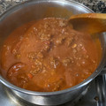 El cooksnap de Caro 🧉 cuando hizo Fideos caseros con salsa a la bolognesa.