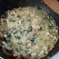 Zsuzsu1982 Cooksnap-ja, amikor elkészítette a(z) Tejszínes, spenótos csirke galuskával receptet.