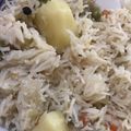 Sana Shakeel's cooksnap of when they made Aloo and Matar pulao.