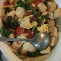 Cooksnap dari Devi Andrea untuk resep Tumis Sawi Hijau (mix telur & tahu)