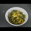 sudha dhanuka's cooksnap of when they made Bhindi do pyaza.