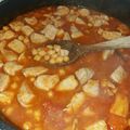 El cooksnap de eva cuando hizo Pavo estofado con garbanzos.