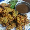 Rajvi Bhalodi's cooksnap of when they made કુરકૂરા કાંદા ભજીયા(Kurkura kanda bhajiya recipe in Gujarati).