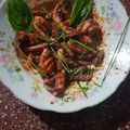 El cooksnap de Angel Luis Bidegain cuando hizo Escabeche de tentáculos de calamar.