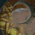 Pooja puri का कुकस्नैप जब उन्होंने बेसन गट्टे की सब्जी (besan gatte ki sabji recipe in Hindi) बनाया था।