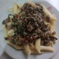 El cooksnap de Julie Garcia cuando hizo Penne con pollo y vegetales.