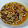Cooksnap Rozita Jaafar Sekdek semasa beliau membuat Daging Serai Goreng Kunyit Garing.