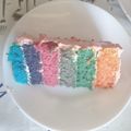 El cooksnap de Delia Torres cuando hizo Rainbow cake.