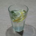 El cooksnap de Lady Marmalade cuando hizo Agua Saborizada de Limón y Menta.