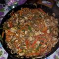 El cooksnap de Santiago Martinez cuando hizo Chop Suey de pollo y champiñones en Wok.