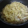 El cooksnap de Matias Iñiguez Arroyo cuando hizo Tagliatelle con gorgonzola, peras y nueces.