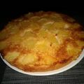 El cooksnap de Miriam* cuando hizo Bizcocho caliente de piña.