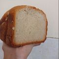 El cooksnap de Aylen Garay cuando hizo Pan lactal en máquina con aceite sin manteca.