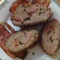 El cooksnap de villarejodemiguel cuando hizo Rollo de carné envuelto en bacon; relleno de espinacas, jamón y.