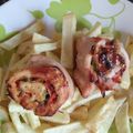 El cooksnap de Caroline Mayol cuando hizo Rollitos de pollo.