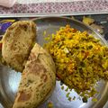 Monika gupta 's cooksnap of when they made Vegetables poha.