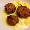 Apaczeller Annamária Cooksnap-ja, amikor elkészítette a(z) Tejfölös burgonyafőzelék fasírozottal receptet.
