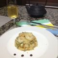 El cooksnap de Yulimar Bastardo cuando hizo Arroz con camarones colombiano.
