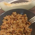 El cooksnap de Lorraine Sánchez cuando hizo Migas de Pan con Chorizo y Panceta.