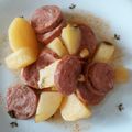Cooksnap de Leticia Caires quando cozinhou Batata com calabresa na pressão.