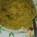 Mrs Maimuna Liman's cooksnap of when they made Jollof din shinkafa da taliya me shrimps.
