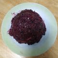 El cooksnap de Azucena cuando hizo Mug cheesecake frutos del bosque 1, 30’ al micro 😇🤤.
