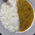 Zobia Sajjad's cooksnap of when they made Moong masoor ki daal chawal.