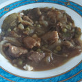 El cooksnap de Merce Navero cuando hizo Carne estofada con cerveza, acompañada de patatas condimentadas con aceite ajo y perejil.
