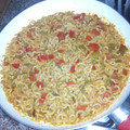 El cooksnap de Yoli cuando hizo Fideuá de verduras con socarrat.