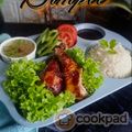 Cooksnap Q'leenalee's Kitchen semasa beliau membuat Nasi Ayam Ala Thai Simple (Viral).