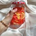 Cooksnap Nur Mardiah Amirah Az Zahra semasa beliau membuat Strawberry Lemonade!.