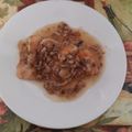 El cooksnap de Pilar Reyes cuando hizo Gravy de champiñones.