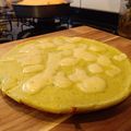 El cooksnap de Paula Doval cuando hizo Fainá de zapallitos.
