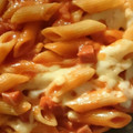 El cooksnap de Jackeline Rios Semiterra cuando hizo Macarrones con chorizo y salsa de tomates.