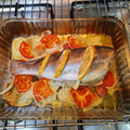 El cooksnap de Jaime cuando hizo Lubina al horno.