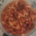 El cooksnap de Mary Jofre cuando hizo Tallarines caseros.