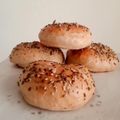 El cooksnap de Chechu Garona cuando hizo Bagels integrales.