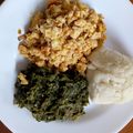 Joyce Ng'ong'a's cooksnap of when they made Fried eggs with sauted kales.