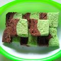 Cooksnap dari Inach untuk resep Bolu Pandan Coklat Kukus