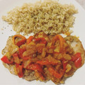 El cooksnap de Café Nostalgia cuando hizo Lomo de cerdo con salsa de pimientos asados.