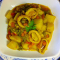 El cooksnap de Bärbel cuando hizo Calamares con patatas y verduras.