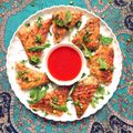 کوک اسنپ علی بعد از امتحان کردن سمبوسه مرغ و سیب زمینی🍗🥔🧅.